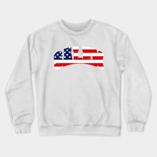 Salem Collegiate American Flag Crewneck Sweatshirt